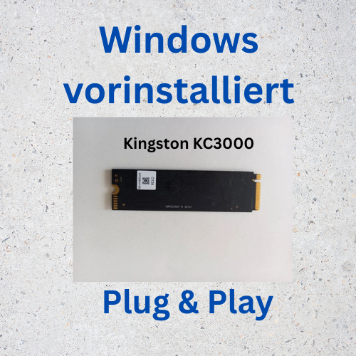 SSD Festplatte Kingston KC3000 windows vorinstalliert