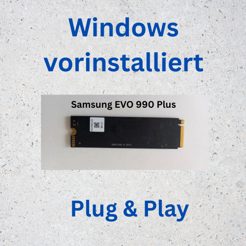 SSD Festplatte Samsung 990 Plus windows vorinstalliert