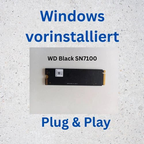 SSD Festplatte WD Black SN7100 windows vorinstalliert